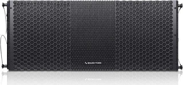 Alt view image 2 of 7 - Sound Town ZETHUS Series Dual 10" Powered Line Array Loudspeaker with Onboard DSP, Black (ZETHUS-210BPW)
