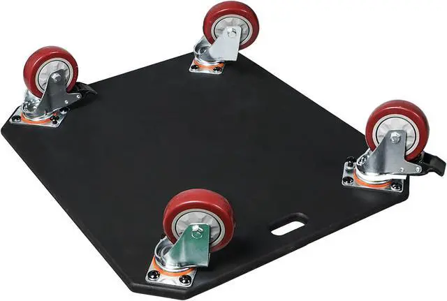 Alt view image 3 of 5 - Sound Town Replacement Caster Board for Road/Rack Case, with 4-inch Wheels and Brakes (STRC-CB)