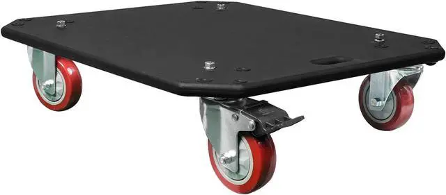 Main image of Sound Town Replacement Caster Board for Road/Rack Case, with 4-inch Wheels and Brakes (STRC-CB)