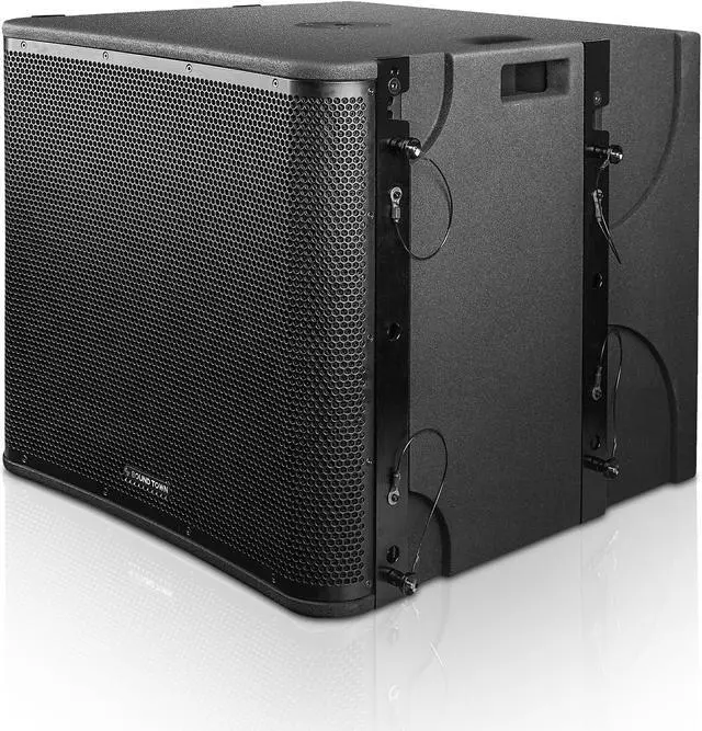 Alt view image 3 of 7 - Sound Town ZETHUS Series 18 1600W Line Array Subwoofer, Versatile Installations, Black (ZETHUS-VX118S)