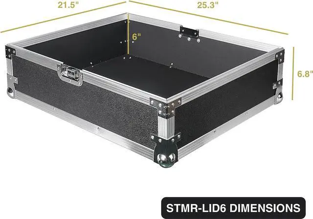 Alt view image 3 of 4 - Sound Town Heavy-Duty Plywood Replacement Lid with Inner Height 6" for STMR Series Rack/Road Case (STMR-LID6)
