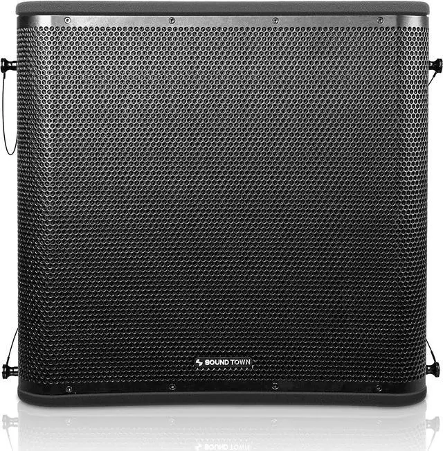 Alt view image 5 of 7 - Sound Town ZETHUS Series Powered Line Array Speaker System with One 18-inch Subwoofer, Two 12-inch Line Array Speakers, Versatile Installations, Black (ZETHUS-VX118SPW112BPWX2)