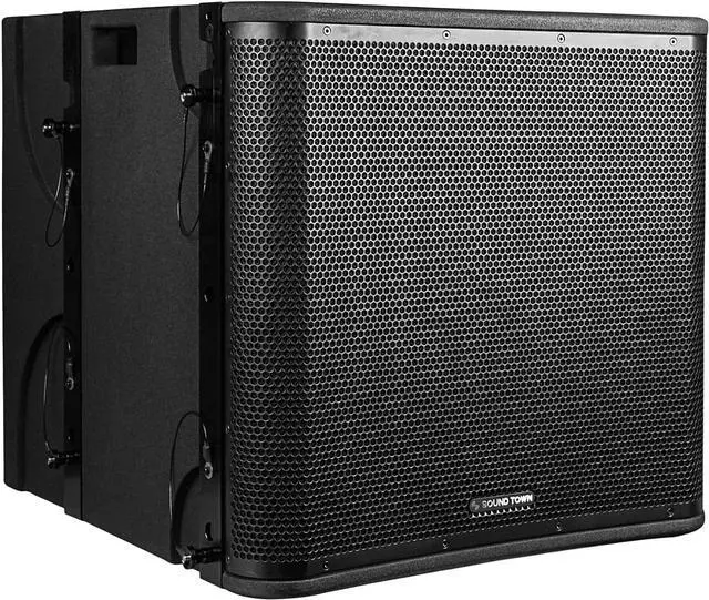 Alt view image 3 of 7 - Sound Town ZETHUS Series Passive Line Array Speaker System with One 18-inch Subwoofer, Three 12-inch Line Array Speakers, Versatile Installations, Black (ZETHUS-VX118S112BX3)