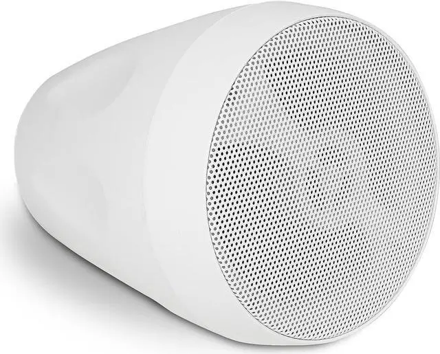 Alt view image 2 of 7 - Sound Town 2-Pack 4" All-Weather Pendant Speaker, IP66, Wall Mount, Landscape, 70V/100V/8-Ohm, Indoor/Outdoor Commercial Speaker for Home and Commercial Installation, White (STPDS-4W-PAIR)