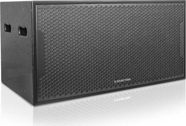 Main image of Sound Town CARME Series Dual 18" 3200W PA/DJ Passive Subwoofer with 4" Voice Coil Bass Reinforcement, for Stages, Bars, Clubs, Concert, Black (CARME-218SB)