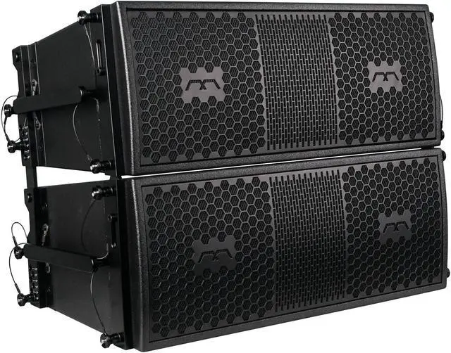 Main image of Sound Town Mode Audio Series Pair of 2 x 8" Line Array Loudspeakers, with Italian Neodymium Drivers, Plywood, Full-Range / Bi-Amp Switchable, Aluminum Side Handles, Black (FILA-208-PAIR)