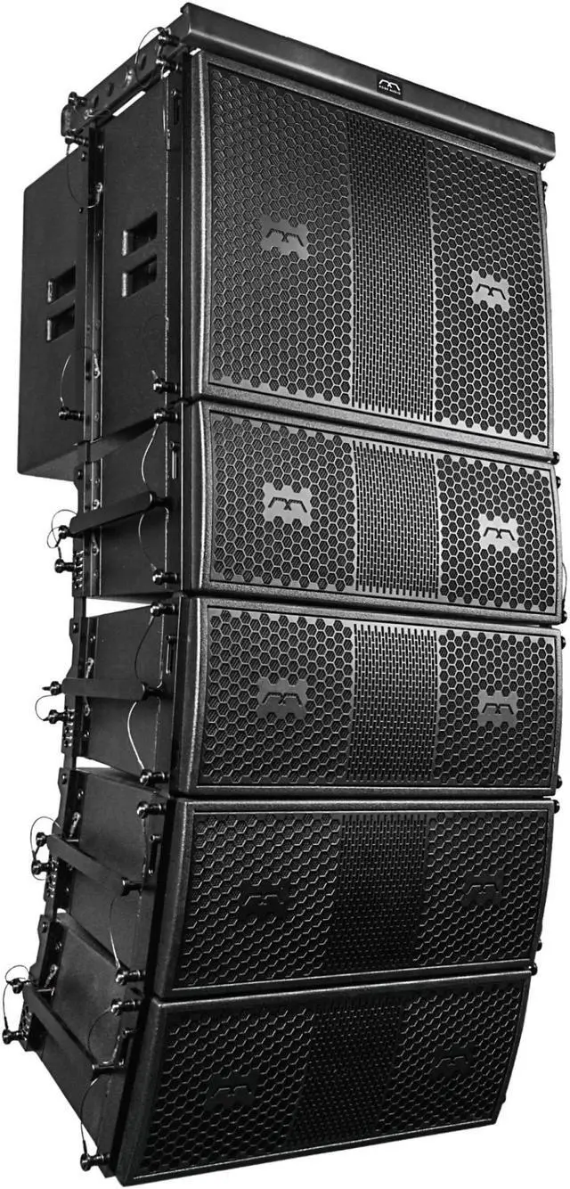 Main image of Sound Town Mode Audio Series Passive Line Array Speaker System with One 18-inch Subwoofer, Four Dual 8-inch Line Array Speakers, Italian Drivers, Full-Range/Bi-Amp Switchable, Black (FILA-118S208X4)