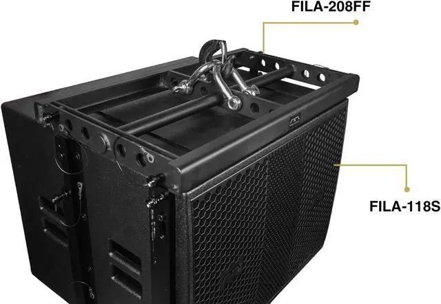 Alt view image 5 of 7 - Sound Town Mode Audio Series Passive Line Array Speaker System with One 18-inch Subwoofer, Four Dual 8-inch Line Array Speakers, Italian Drivers, Full-Range/Bi-Amp Switchable, Black (FILA-118S208X4)