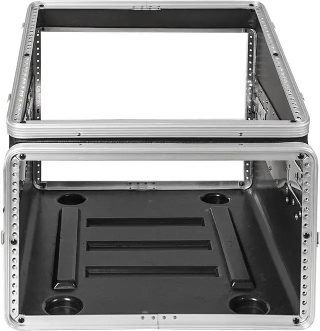 Alt view image 2 of 7 - Sound Town Lightweight and Compact 6U ATA ABS Rack Case, with Slant Mixer Top, 21" Depth, 10U Top and 6U Side Spaces (STMR-A10X6U)