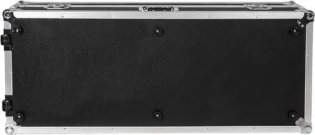 Alt view image 5 of 7 - Sound Town Plywood 61-Note Keyboard ATA Flight Case, with Recessed Wheels, Handles and Latches, High-density Foam Interior (STRC-KB61W)