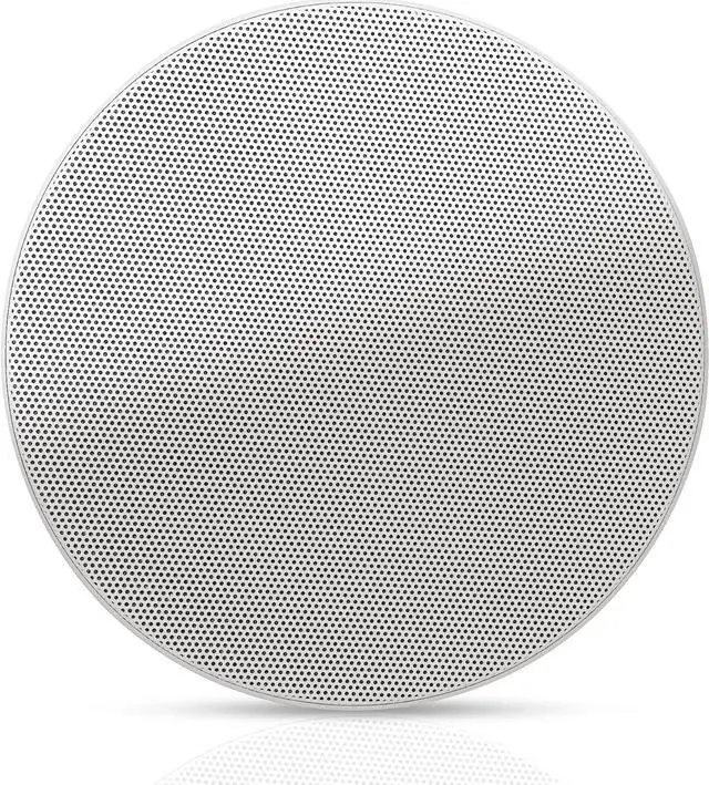 Alt view image 3 of 6 - Sound Town Pair of 4.5" Coaxial in-Ceiling Speakers with Metal Backcan and Tile Rails, 70V/100V/8-Ohm Switchable, Magnetic Grill, White (STCS4C-PAIR)