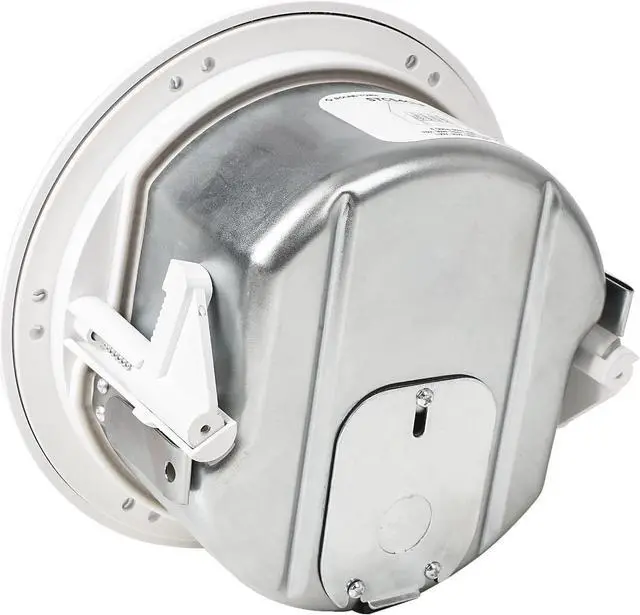 Alt view image 5 of 6 - Sound Town Pair of 4.5" Coaxial in-Ceiling Speakers with Low-Profile Design, Metal Backcan and Tile Rails, 70V/100V/8-Ohm Switchable, Magnetic Grill, White (STCS4CLP-PAIR)