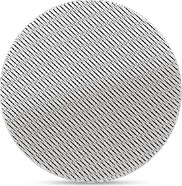 Alt view image 3 of 6 - Sound Town Pair of 8" Coaxial in-Ceiling Speakers with Metal Backcan and Tile Rails, 70V/100V/8-Ohm Switchable, Magnetic Grill, White (STCS8C-PAIR)