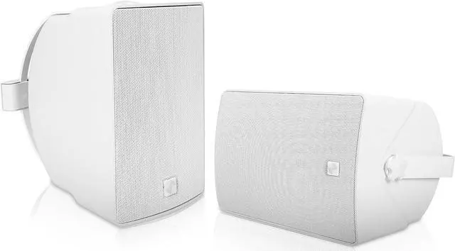 Main image of Sound Town Pair of 6.5" Weather-Resistant Surface-Mount Speaker, Indoor/Outdoor, 70V/100V/8ohm, for Home & Commercial Installation, White (TARVOS-65W-PAIR)