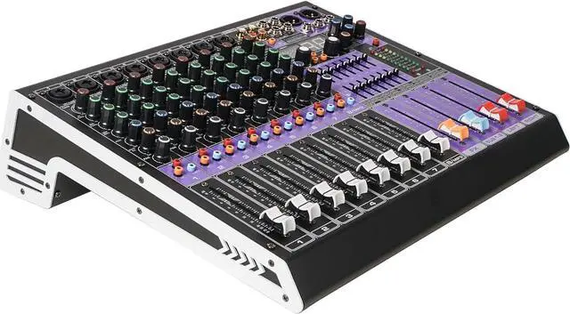 Main image of Sound Town 8-Channel Professional Audio Mixer with 99 DSP, USB MP3 Bluetooth, Dual 7-band EQ, 48V Phantom Power & Mute, Recording (TRITON-TX802)