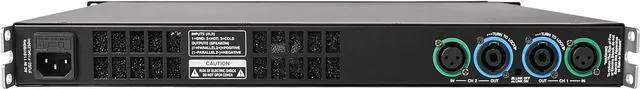 Alt view image 4 of 4 - Sound Town Lightweight 1U 2-Channel PA/DJ Power Amplifier, 2 x 1150W at 4-Ohm for Installation, Conference (UPDM-D3)
