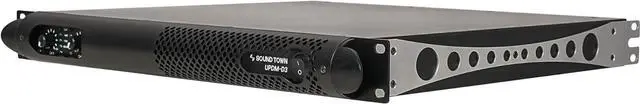 Alt view image 3 of 4 - Sound Town Lightweight 1U 2-Channel PA/DJ Power Amplifier, 2 x 1150W at 4-Ohm for Installation, Conference (UPDM-D3)