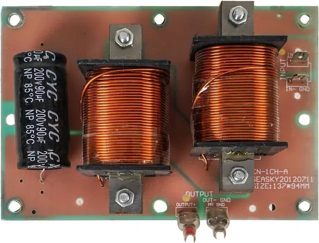 Main image of Sound Town High-Power 1-Way 1000W Replacement Low Frequency Filter, Crossover for PA/DJ Subwoofers (XO-1S)