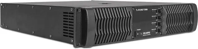 Alt view image 2 of 4 - Sound Town High-Power Class-AB 4-Channel PA DJ Power Amplifier 4 x 1800W at 4 ohm, 2U Rack Mountable with LCD Display (NIX-A48PRO)