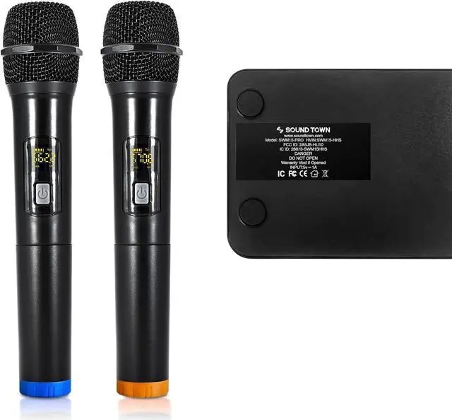 Alt view image 10 of 12 - Sound Town Wireless Microphone Karaoke Mixer System with HD Audio Return Channel, Optical, AUX, Bluetooth - Supports Smart TV, Media Box, Sound Bar (SWM15-PRO)