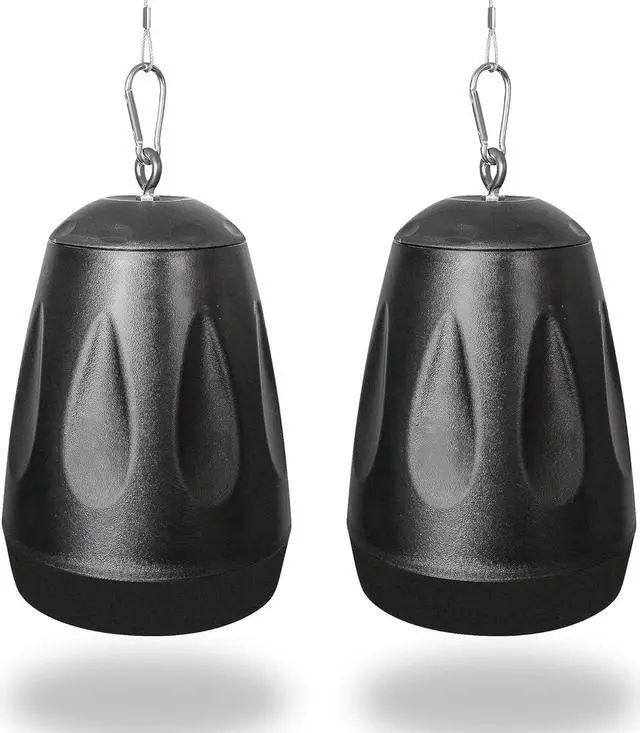 Alt view image 4 of 7 - Sound Town Commercial Restaurant Bluetooth Amplifier + Pendant Speaker Set, with One 6-Zone 70V/100V Amplifier with Bluetooth, 6 x All-Weather 4-Inch Pendant Speakers, Black (PAC180X6PD4B)