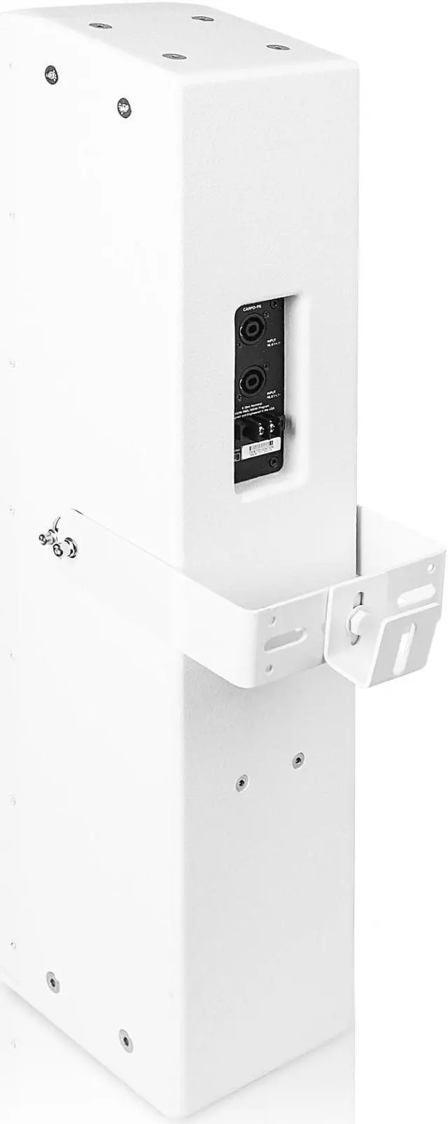 Alt view image 4 of 7 - Sound Town High-Power 900W Passive Column Line Array Speaker with 4x5-Inch Woofers, Dual Compression Drivers, Birch Plywood, Wall Mount for Installations, Conference, White (CARPO-P6W)