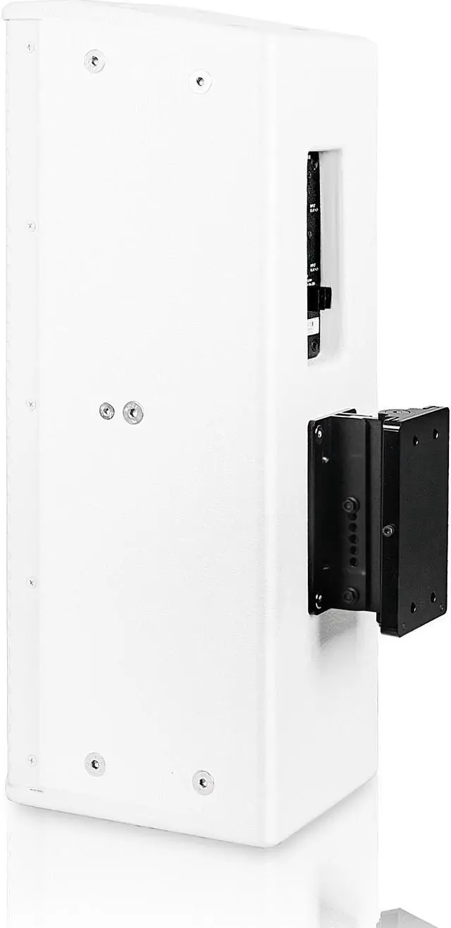 Alt view image 6 of 7 - Sound Town Pair of High-Power 500W Passive Column Line Array Speakers with 2x5 Woofers, Dual Compression Drivers, Birch Plywood, Wall Mount, Installation, Live Event, Conference, White (CARPO-P3W)