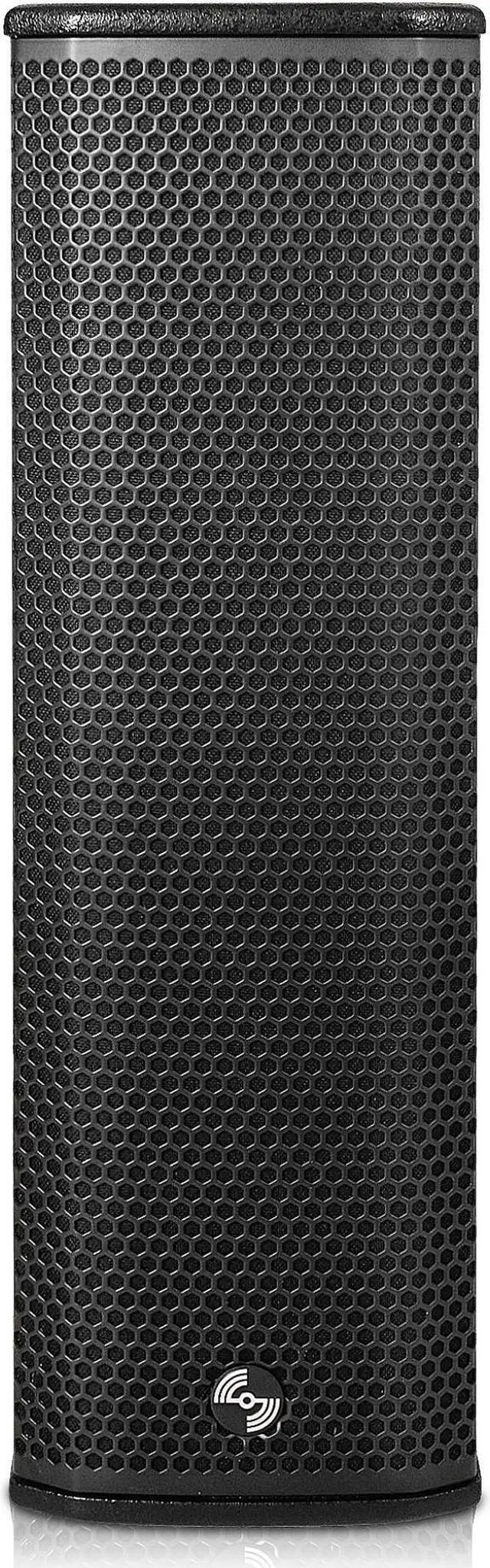 Alt view image 2 of 7 - Sound Town Pair of High-Power 500W Passive Column Line Array Speakers with 2x5 Woofers, Dual Compression Drivers, Birch Plywood, Wall Mount, Installation, Live Event, Conference, Black (CARPO-P3B)