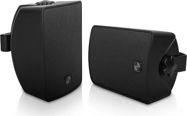 Alt view image 4 of 7 - Sound Town Commercial Restaurant Bluetooth Amplifier + Surface-Mount Speaker Set, with One 6-Zone 70V/100V Amplifier with Bluetooth, 6 x 4.5-Inch Surface-Mount Speakers, Black (PAC180X6TV4B)