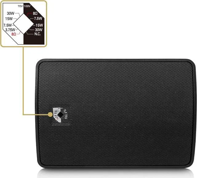 Alt view image 5 of 7 - Sound Town Commercial Restaurant Bluetooth Amplifier + Surface-Mount Speaker Set, with One 6-Zone 70V/100V Amplifier with Bluetooth, 6 x 4.5-Inch Surface-Mount Speakers, Black (PAC180X6TV4B)