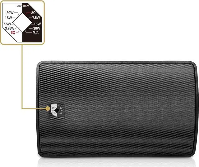 Alt view image 5 of 7 - Sound Town Commercial Restaurant Bluetooth Amplifier + Surface-Mount Speaker Set, with One 6-Zone 70V/100V Amplifier with Bluetooth, 6 x 6.5-Inch Surface-Mount Speakers, Black (PAC180X6TV6B)