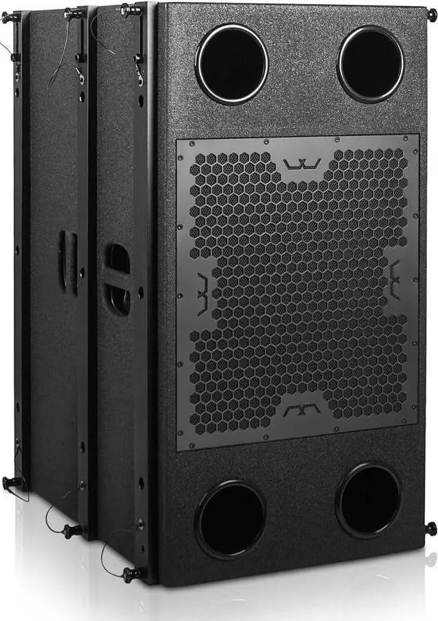 Main image of Sound Town Mode Audio Series 2 x 15-Inch 4000 Watts High Power Line Array Subwoofer with Built-in Italian Neodymium LF Drivers, Birch Plywood, Black (FILA-215SB)
