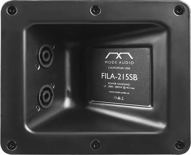 Alt view image 5 of 5 - Sound Town Mode Audio Series 2 x 15-Inch 4000 Watts High Power Line Array Subwoofer with Built-in Italian Neodymium LF Drivers, Birch Plywood, Black (FILA-215SB)