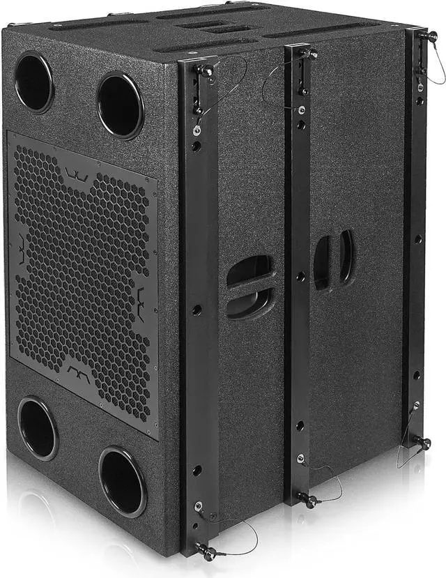 Alt view image 3 of 5 - Sound Town Mode Audio Series 2 x 15-Inch 4000 Watts High Power Line Array Subwoofer with Built-in Italian Neodymium LF Drivers, Birch Plywood, Black (FILA-215SB)