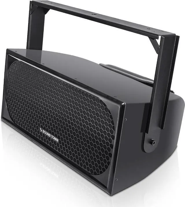 Alt view image 3 of 4 - Sound Town IP55 Certified Dual 10-Inch Weather-Resistant Subwoofer w/U Bracket for Installation, Fiber Glass Enclosure, Black (TITAN-FG210SUB)