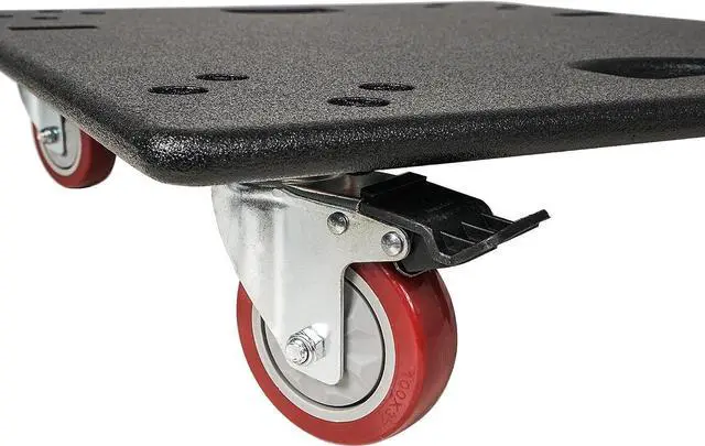Alt view image 3 of 4 - Sound Town Heavy-Duty Plywood Caster Board for ZETHUS-215S/215SPW Subwoofers and Furniture, with 4-Inch Wheels and Brakes (ZSCB-215S)