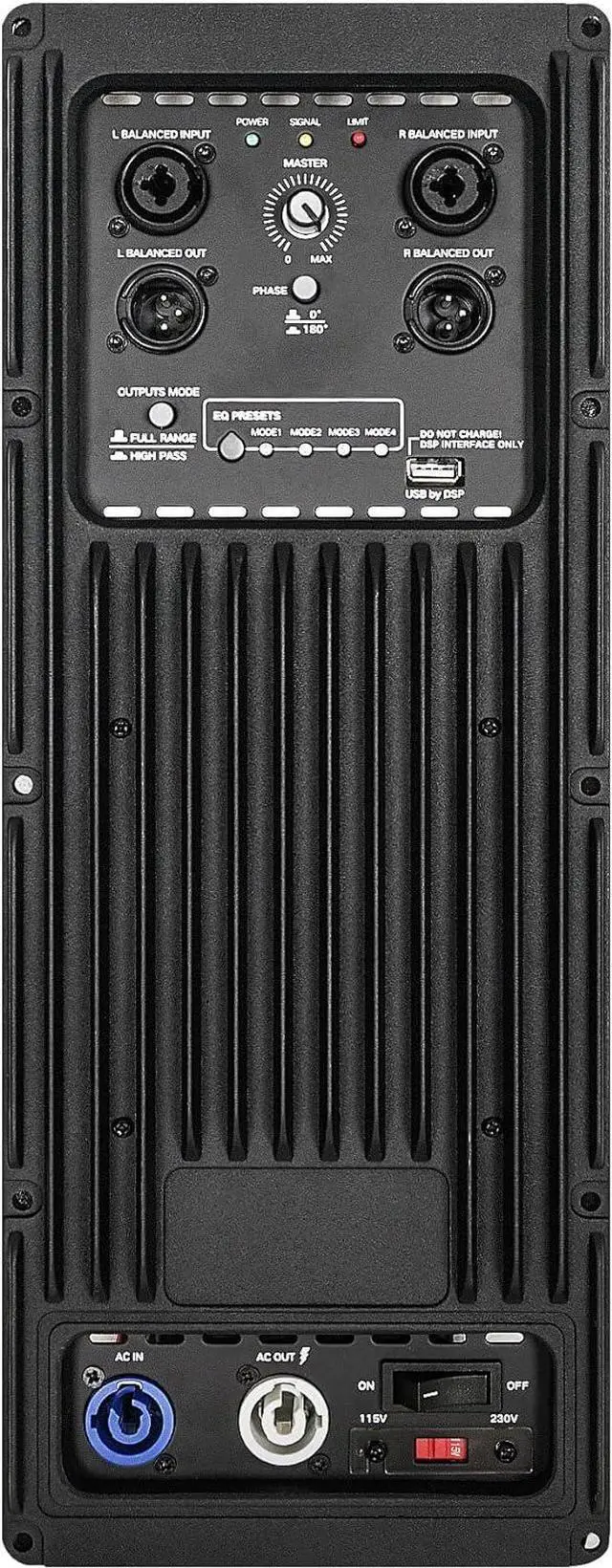 Alt view image 6 of 6 - Sound Town ZETHUS Series 1400W Powered Line Array Subwoofer, with Class-D amp, DSP, Black for Live Sound, Stage, Clubs, Churches and Schools (ZETHUS-M115SPW)