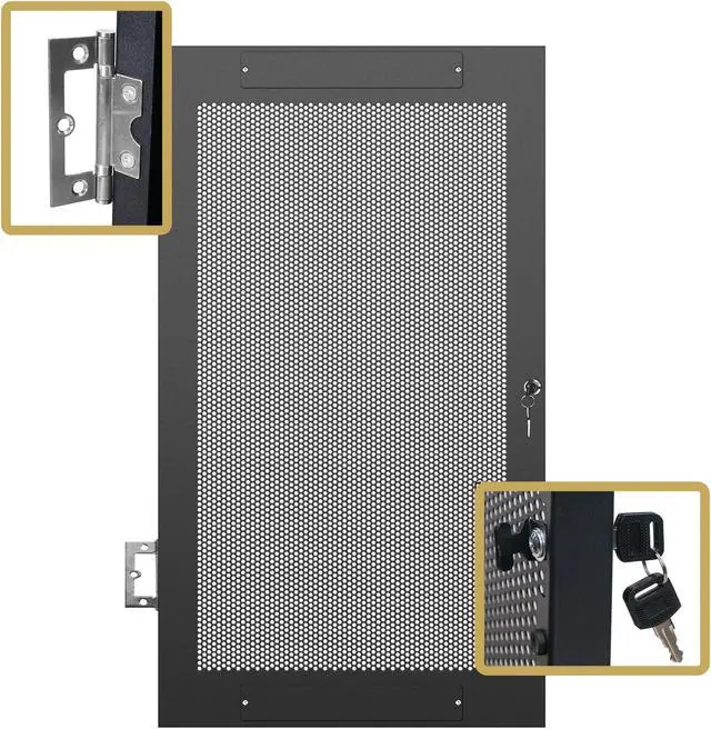 Alt view image 4 of 7 - Sound Town Server Rack Doors, for STRK-M21U Server Rack (STRK-DS21U)