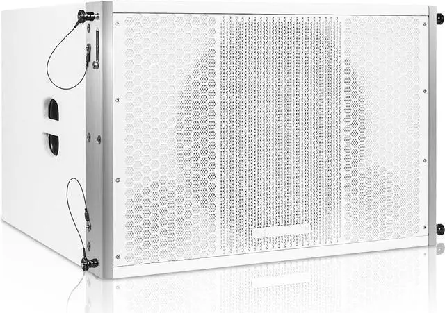 Alt view image 10 of 14 - Sound Town ZETHUS Series Line Array Speaker System with One 15-inch Powered Line Array Subwoofer, Two Compact 2 X 8-inch Line Array Speakers, White