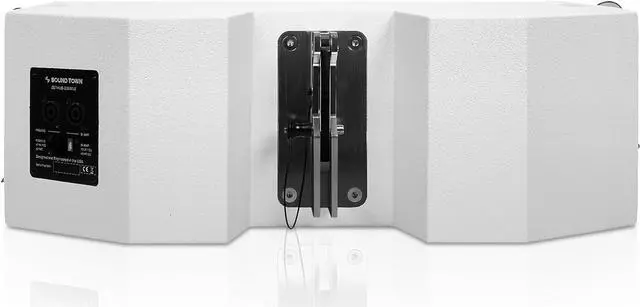 Alt view image 13 of 14 - Sound Town ZETHUS Series Line Array Speaker System with One 15-inch Powered Line Array Subwoofer, Two Compact 2 X 8-inch Line Array Speakers, White
