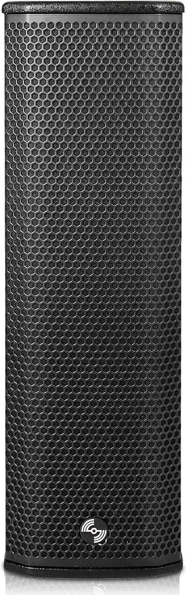 Alt view image 2 of 7 - Sound Town Powered Column Line Array Speaker with 2x5-Inch Woofers, Dual Compression Drivers, Class-D amp. TWS, Birch Plywood, Wall Mount Installation, Black (CARPO-K3PW)