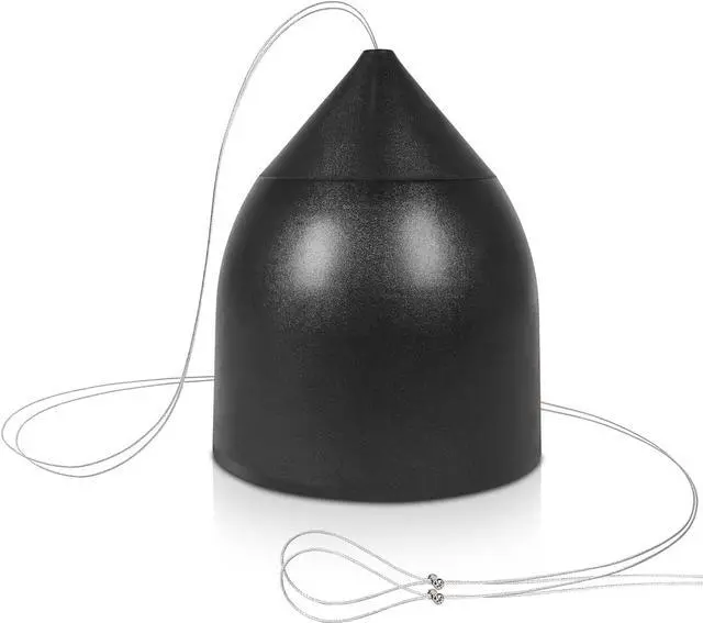 Main image of Sound Town 6.5" Weather-Resistant Pendant Speaker, 70V/100V/8-Ohm, Indoor/Outdoor Commercial Speaker for Home and Commercial Installation, Black (STPDS-65B)