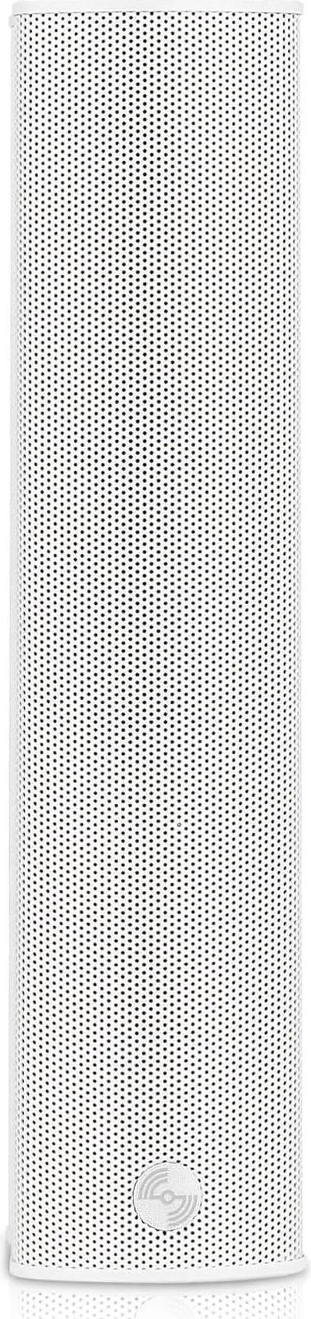 Alt view image 2 of 7 - Sound Town Weather-Resistant Compact Aluminum Line Array Column Speaker with Wall Mount Bracket, 4 x 3 Woofers, 2 x 1.2 Dome Tweeters, White, for Church, Indoor & Outdoor Installation (CARPO-M42W)