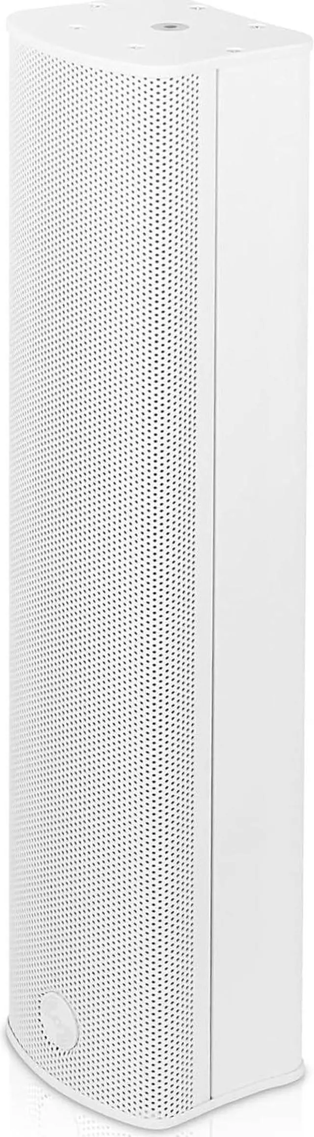 Alt view image 3 of 7 - Sound Town Weather-Resistant Compact Aluminum Line Array Column Speaker with Wall Mount Bracket, 4 x 3 Woofers, 2 x 1.2 Dome Tweeters, White, for Church, Indoor & Outdoor Installation (CARPO-M42W)