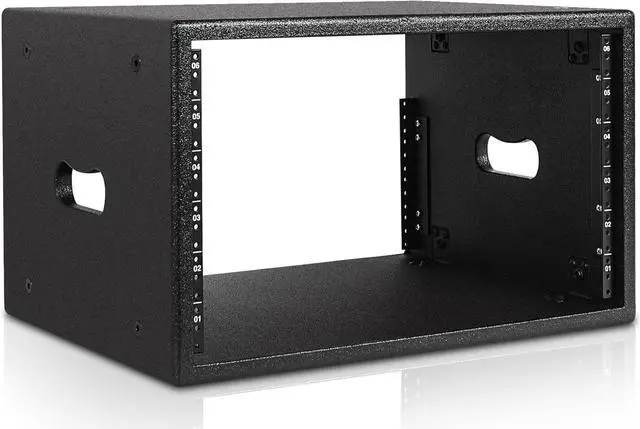Main image of Sound Town 6U Studio Rack with 6-Space, Baltic Birch Plywood with Polyurea Coating, for Recording Room, Home Studio (SDKR-6PU)