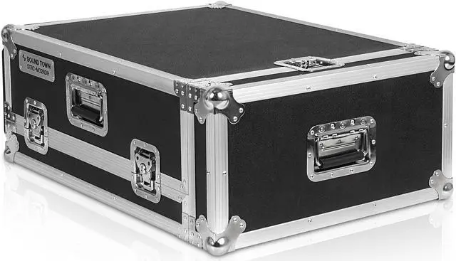 Alt view image 6 of 7 - Sound Town ATA Plywood Mixer Case with Interior Foam Protection, Dog House and Caster wheels for Midas M32R Mixer Console (STRC-M32RDH)