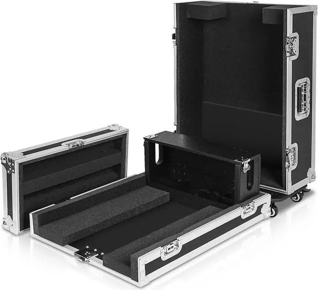 Alt view image 2 of 7 - Sound Town ATA Plywood Mixer Case with Interior Foam Protection, Dog House and Caster wheels for Midas M32R Mixer Console (STRC-M32RDH)