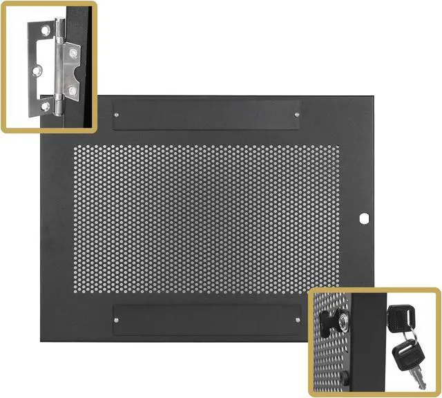 Alt view image 3 of 7 - Sound Town Server Rack Doors, for STRK-M8U Server Rack (STRK-DS8U)