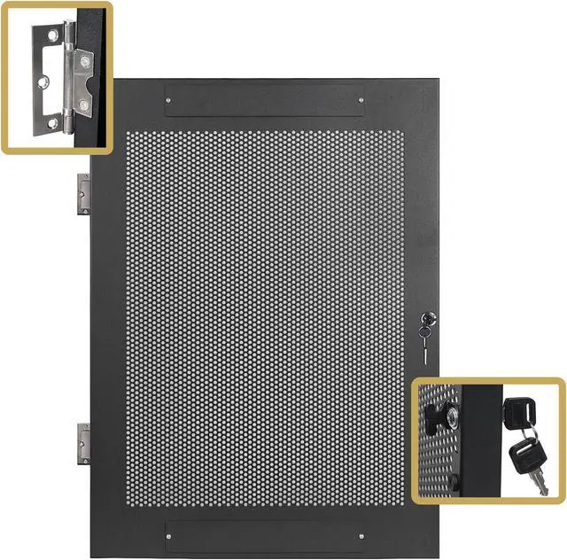 Alt view image 3 of 7 - Sound Town Server Rack Doors, for STRK-M16U Server Rack (STRK-DS16U)