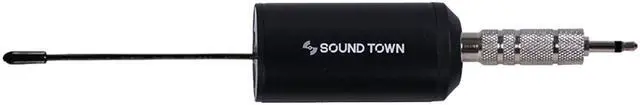 Alt view image 4 of 11 - Sound Town 100-Channel UHF Rechargeable Wireless Handheld Microphone System with Built-in Effects, 1/4" Mini Portable Receiver for Karaoke, Events, Church, Meetings (SWM01-U2HH)